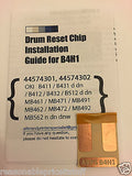 Chip de reinicio de tambor "Peel &amp; Stick" para OKI B411 B431 MB461 MB471 MB491 d dn 44574301
