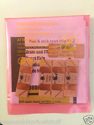 4 chips de reinicio de tambor y 1 chip de reinicio de correa de transferencia para la serie Xerox Phaser 7400