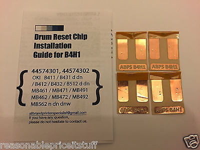 Super Easy Sticker type Drum Reset Chip for OKI MB441 MB451 MB461 [B4H1-MB461]