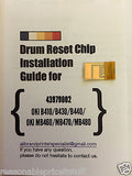 Chip di ripristino del tamburo stacca e attacca per OKI B410 B430 B440 MB460 MB470 MB480 N DN [B4H0