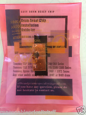 "Peel & Stick" 2 min Super EZ Drum Reset Chip for Samsung CLT-R407 Drum. by ABPS