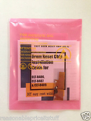 "Peel & Stick" 2 min Super EZ Drum Reset Chip for Samsung CLT-R407 Drum. by ABPS