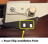 2 chips de reinicio de correa Peel &amp; Stick para desarrollar Ineo+ 200 Olivetti Lexikon MF201
